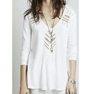 We The Free White Long Sleeve Tee